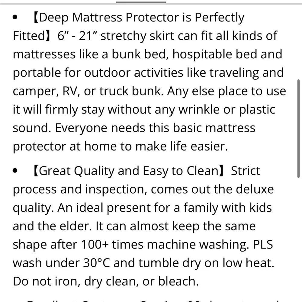 Premium Waterproof Mattress Protector - White 2-Pack